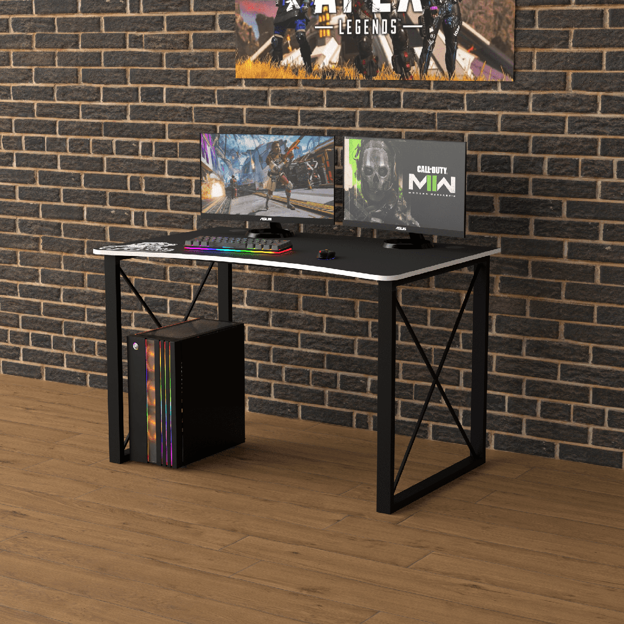 Геймерський стіл "Rasin LOFT-14" 120х80х75 см. Колір на вибір, фото 1