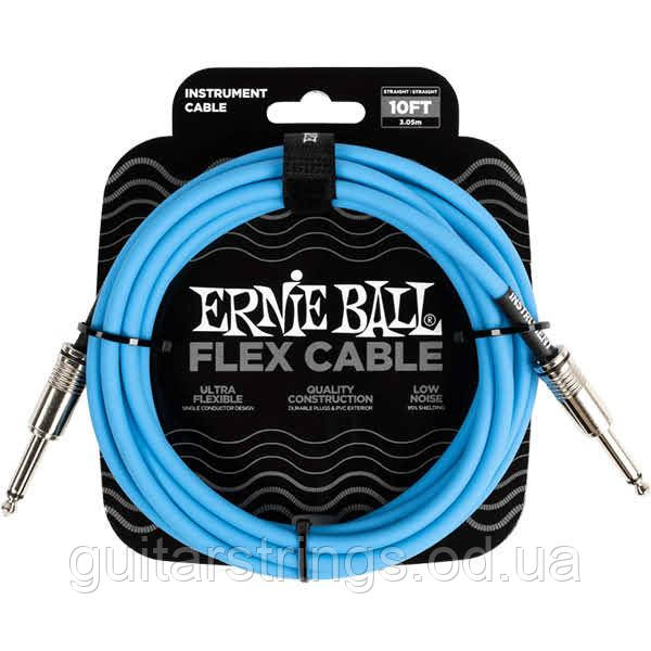 Кабель для гитары Ernie Ball 6412 Flex Instrument Cable 3.05m Straight /Straight, фото 1