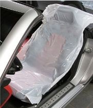 Одноразові чохли, накидки 500 шт. на сидіння поліетиленові, фото 1