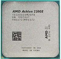 Процессор sAM4 AMD Athlon 220GE 3.4GHz 2/4 4MB DDR4 2666 Vega3 35W б/у