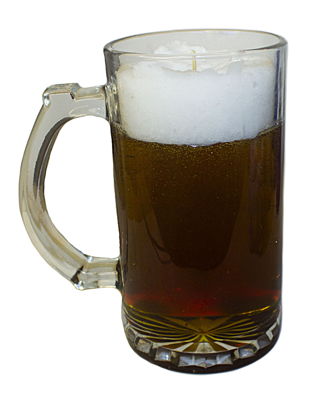 Гелева свічка в скляному келиху Пиво темне