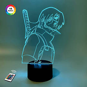 Нічник-світильник 3D "Ітачі 3" 25х14 см 3DTOYSLAMP (2000002622895)