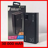 Повербанк 30000mah Мощный повербанк 20W с быстрой зарядкой 3.0 УМБ Универсальная мобильная батарея