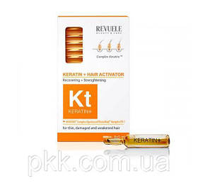 Активатор для встановлення волосся Hair Restoration Activator Keratin 8 шт. по 5 мл Revuele (2000002540908)