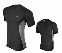 Мужская компрессионная спортивная футболка (8072) M Radical Черно-серый (2000001402221)