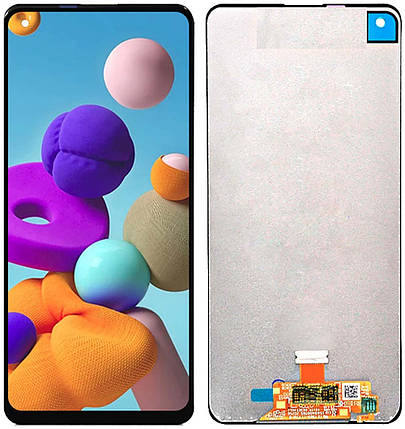 Дисплей + сенсор для Samsung Galaxy A21S Black оригінал, фото 1