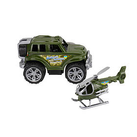 Іграшка "Воєний транспорт" 30х35,5х23 см Технок Зелений (2000002608677)