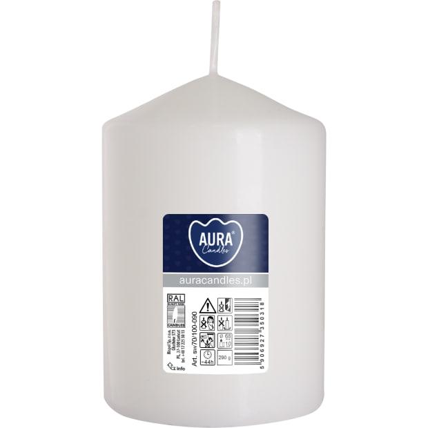 Свічка столова циліндр Bispol AURA Candles sw70/100-090 Білий