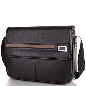 Чоловіча сумка-поштальйонка (SHIL8101-black) 33х23х7 см Bonis Чорний (2000001319284)