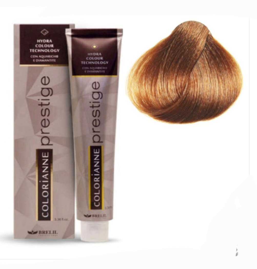 Фарба для волосся Brelil Professional Coloriane Prestige 8/43 світлий мідно-золотистий блонд 100 мл