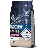 Сухой корм для котят Monge Cat Bwild Low Grain Kitten Мясо гуся 10 кг