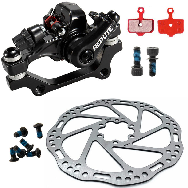 Гальмо велосипеда дискове Repute DSC310F+RPT005 ротор 160 мм, передній F160/R140, фото 1