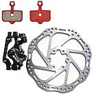 Гальмо велосипеда дискове Repute DSC310F+RPT005 ротор 160 мм, передній F160/R140, фото 3