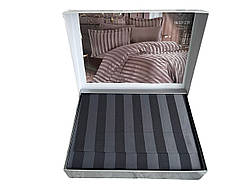 Комплект постільної білизни Maison D'or Fous Grey Black бамбук 220-200 см чорний