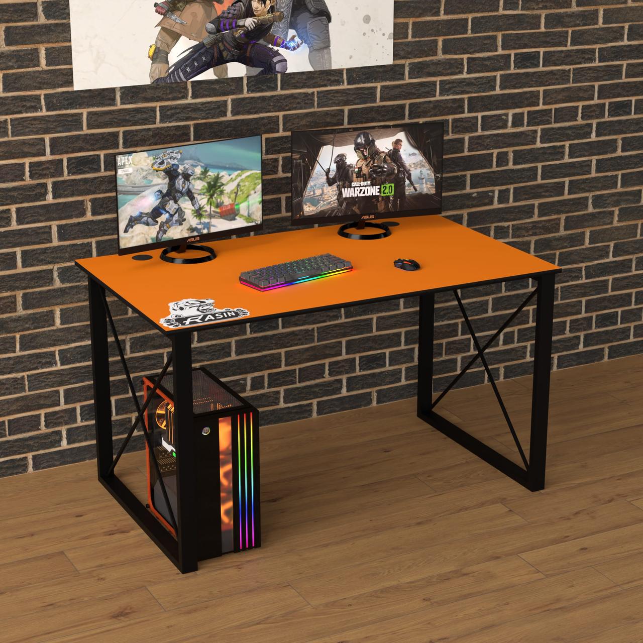 Геймерський стіл "Rasin LOFT-21" 120х80х75 см. Оранж, фото 1