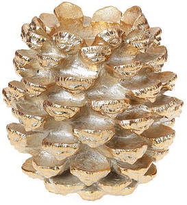 Декоративний свічник "Золотий Шишка", на 1 свічку 18х18х18,5 см Bona (2000002644576)