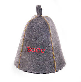 Банна шапка "Босс" Універсальний Luxyart Сірий (2000001115749)