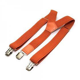 Підліткові підтяжки 80х3 см Gofin suspenders Жовтогарячий (2000000439570)