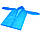 Плащ-дощовик з капюшоном (блакитний), фото 4