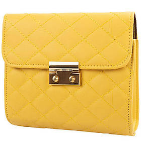 Жіноча сумка-клатч 18х15х5 см Valiria Fashion Жовтий (2000001962930)
