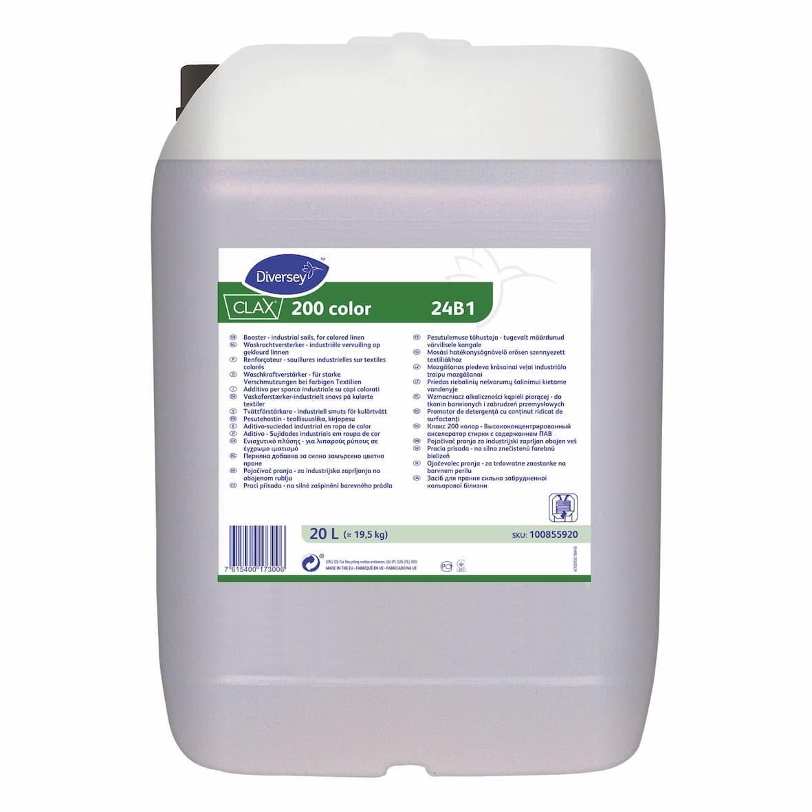 Жидкое средство для усиления стирки Diversey Clax 200 Color 24B1, 20 л - фото 1 - id-p2030729899