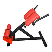 Гіперекстензія тренажер регульований римський стілець, професійна серія до 200 кг