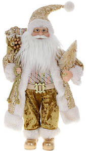 Новорічна фігура "Санта Клаус з подарунками та ялинкою" 22х17х45 см BonaDi (2000002648819)