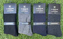 Чоловічі шкарпетки зимові вовняні "Kardesler" Туреччина розмір 41-45 Мікс (від 12 пар)