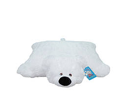 Подушка-іграшка Ведмедик 55 см Аліна Білий (2000002413899)
