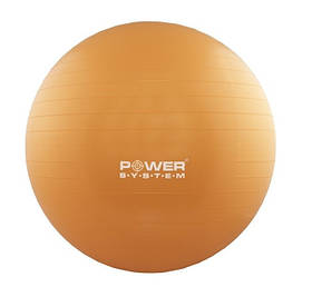 М'яч для фітнесу 75 см Power system Жовтогарячий (2000002000976)