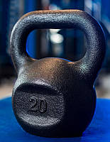 Гиря чавунна RN-SPORT 20 кг металева, чорна