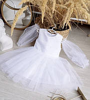 Платье нарядное белое 92-128 рост 3-6 лет