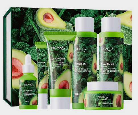 Набір косметики для обличчя Bioaqua Avocado Elasticity Moisturizing Six-Piece Set