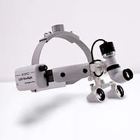 Дентальний налобний освітлювач з бінокуляром 3,5Х (Китай)