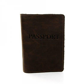 Обкладинка для паспорта 13х9,5 см Gofin Коричневий (2000001410646)