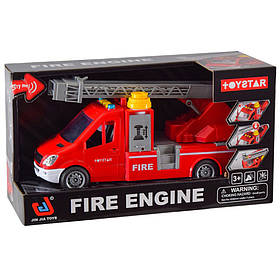 Машина пожежна іграшкова 18,5х34х13 см Bambi Червоний (2000002463283)