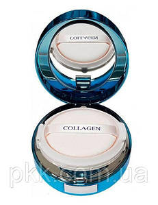 Тональний крем-шлягон Collagen Aqua Air Cushion для обличчя з колагеном No 13 14 г. Enough Бежевий