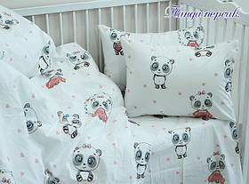 Дитячий комплект Панда персик. Детский TAG tekstil  (2000002242345)