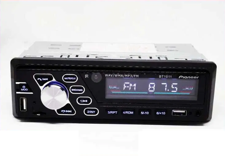 Магнітола в авто Pioneer 1011BT ISO + блютуз - MP3, FM, USB, SD, AUX