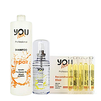 Комплексний набір для реконструкції волосся You Look Professional для сухого та освітленого волосся