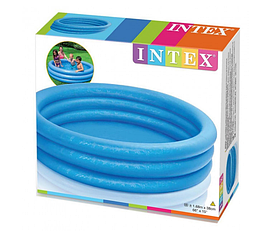 Дитячий надувний басейн круглий 168х168х38 см Intex Синій (2000002412618)