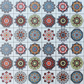 Самоклейна вінілова плитка 60х60х0,15 см Sticker Wall Різнобарвний (2000002628712)