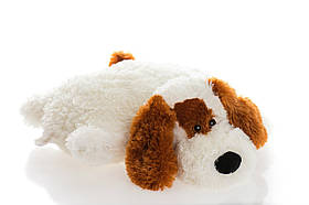 Подушка собачка Кулька 45 см Аліна Білий (2000002413394)