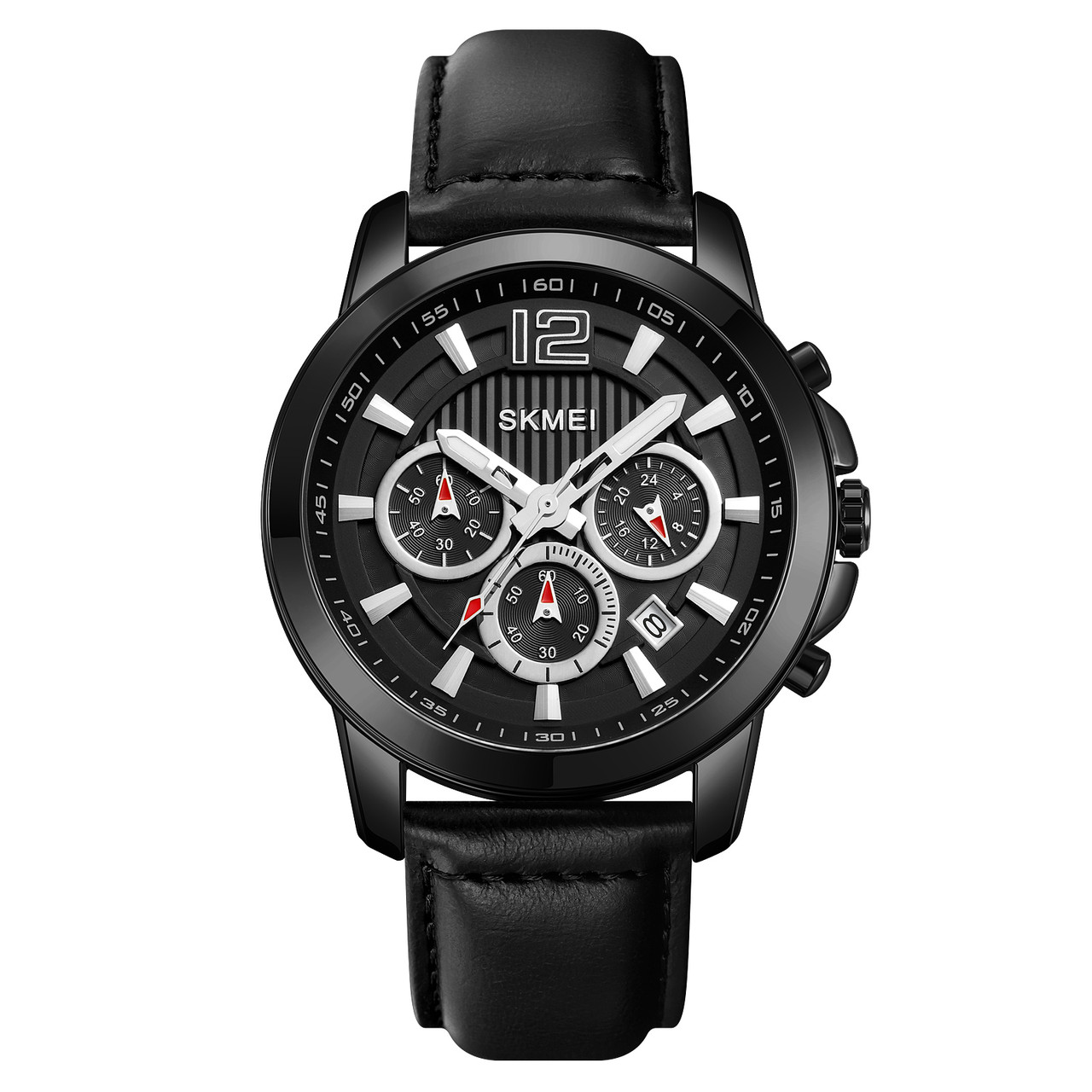 Skmei 1989 чорний чоловічий класичний годинник, фото 1