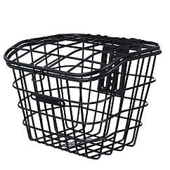 Кошик велосипедний Baisike JK221091 сталевий з кришкою, колесо 28", Чорний