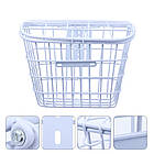 Кошик велосипедний Baisike JK221091 сталевий з кришкою, колесо 28", Білий, фото 3