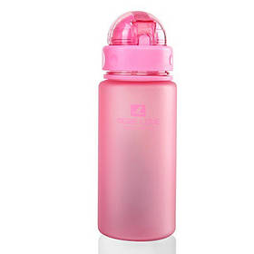 Пляшка для води More Love із соломинкою 400 мл Casno Рожевий (2000002545446)
