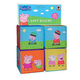 Набір м'яких кубиків "Свинка Пеппа" 8х16х16 см Macik Різнобарвний (2000002605621)