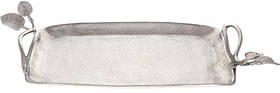Таця "Fabiana" з ручками, прямокутний, метал 60х26х8,5 см Bona (2000002645252)