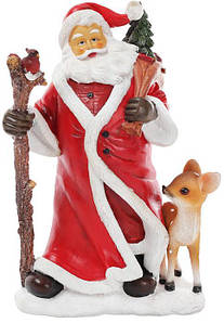Статуетка декоративна "Санта та оленя" 21х13х33 см Bona (2000002649779)